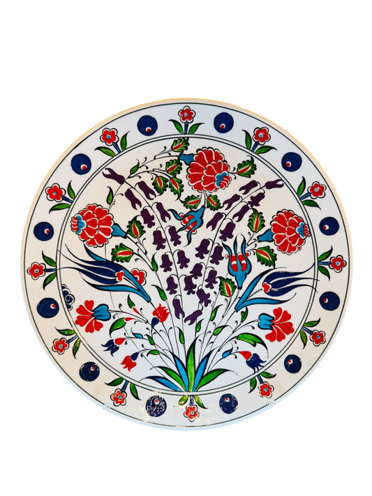 Food Safe | 12 Inch Iznik Plate